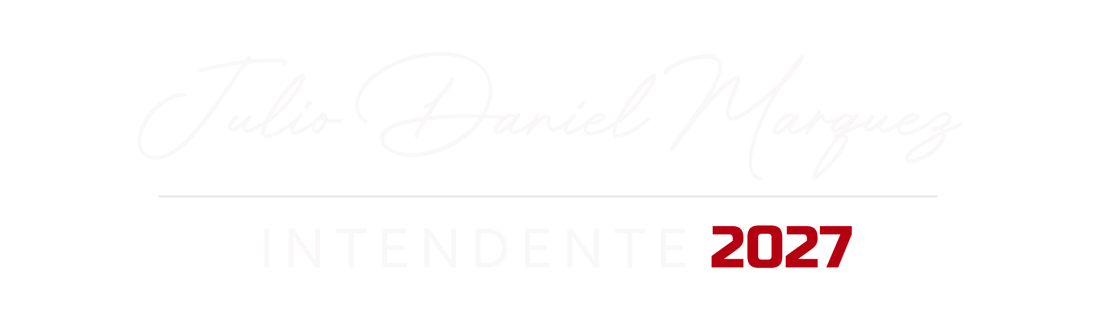 Firma: Julio Daniel Marquez · Intendente 2027